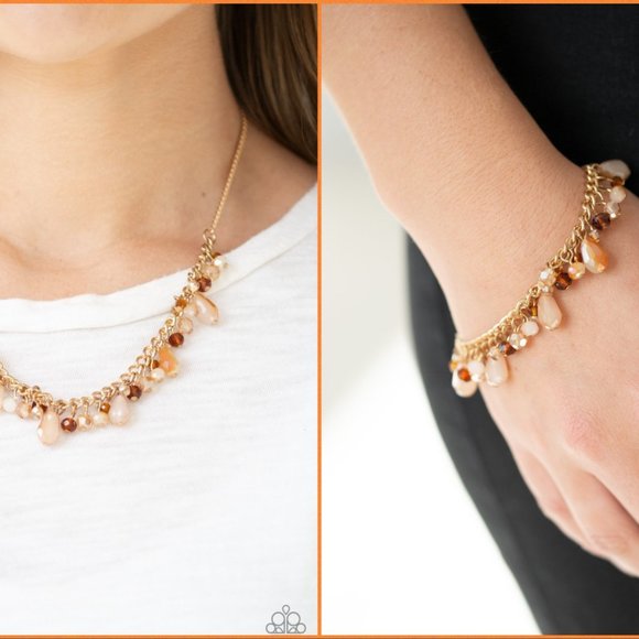 paparazzi Jewelry - 2/$20 Gold Catwalk Set